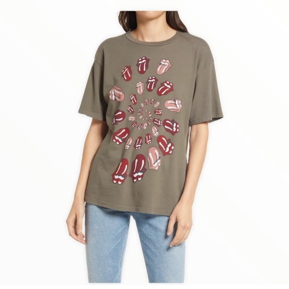 Daydreamer Rolling Stones Spiral Tongue Tee Small - Picture 1 of 11